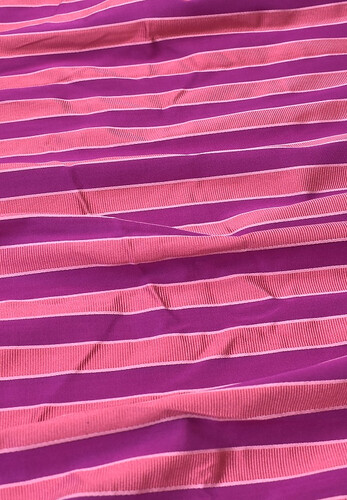 Репс шелковый плательно-костюмный полоска фуксия розовый