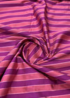 Репс шелковый плательно-костюмный полоска фуксия розовый фото 2