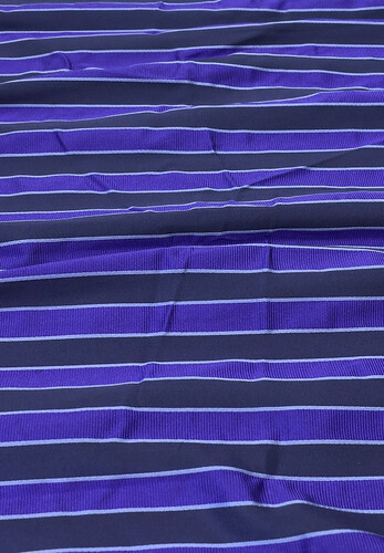 Репс шелковый плательно-костюмный полоска синяя с черным