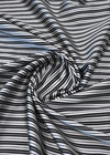 Шелк атлас черно-белая полоска Armani фото 1