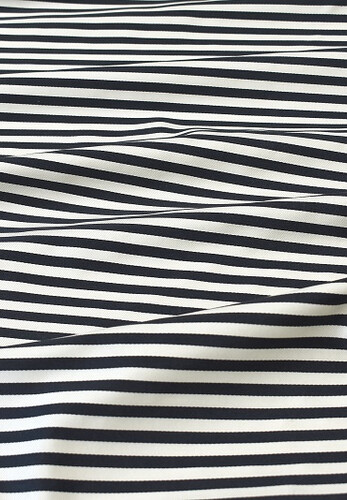 Шелк жаккардовый черно-белая полоска Armani