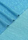 Гофре трикотаж с пайетками голубой Atelier Emé фото 3