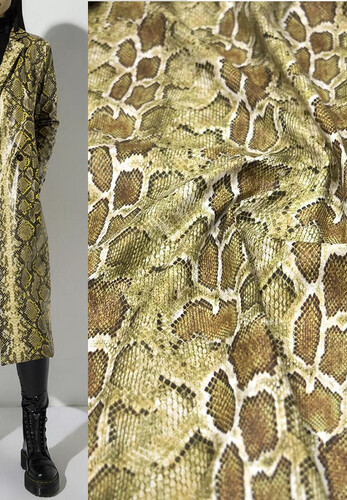 Экокожа Змеиный принт питон