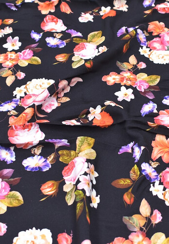 Кликните для увеличения изображения Именной штапель черный с розами THE ABITO MILANO