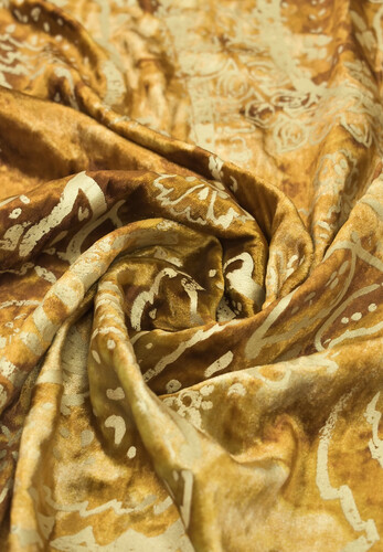 Панбархат Ferragamo оранжевый орнамент