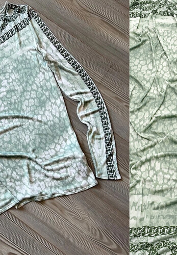 Кликните для увеличения изображения Трикотаж холодная вискоза стрейч купон Versace