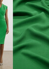 Костюмно-плательный креп стрейч зеленый фото 1