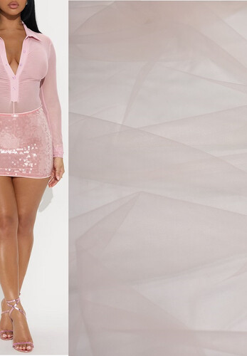 Кликните для увеличения изображения Сетка эластичная светло-розовая