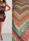 Сетка с пайетками зигзагMissoni красные фото 1