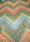 Сетка с пайетками зигзаг Missoni оливковые фото 3