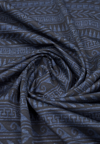 Трикотаж кулирка Versace синий