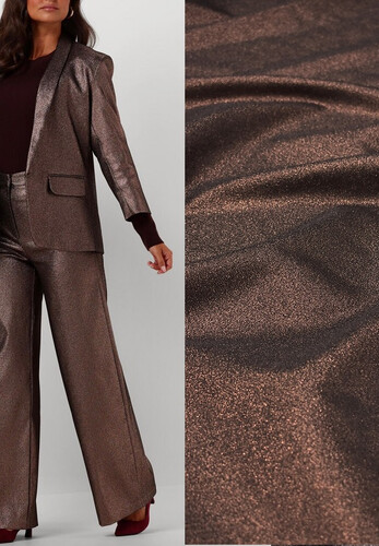 Парча костюмно-плательная бронзовая люрекс