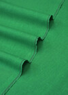 Итальянский лен костюмно-плательный зеленого цвета фото 3