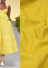 Итальянский лен костюмно-плательный желтого цвета фото 1