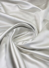 Итальянский плотный атласный шелк светлый платиновый оттенок фото 2