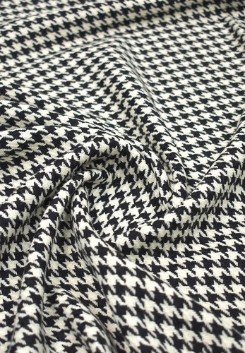 Кликните для увеличения изображения Костюмно-пальтовый твид шерсть Вирджиния черная куриная лапка