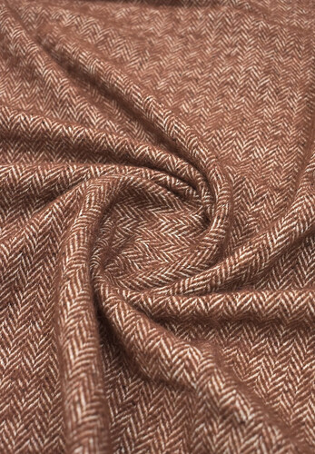 Костюмная шерсть в елочку красная Burberry