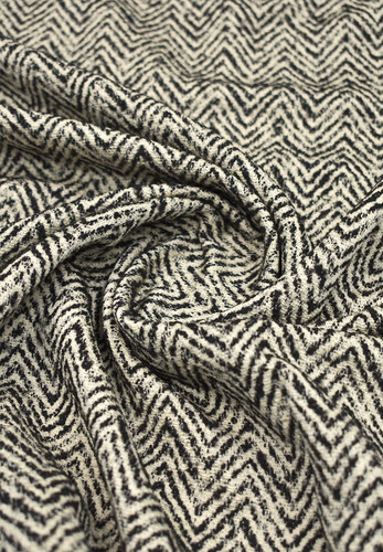 Твид черно-белый 