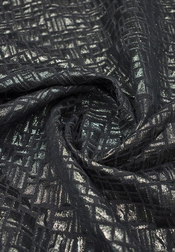 Итальянская текстурированная металлизированная парча