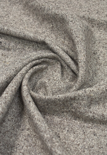 Твид шерсть бежевый в крапинку