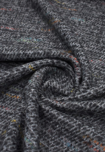 Шанель шерсть пальтово-костюмная с разноцветной нитью Chanel