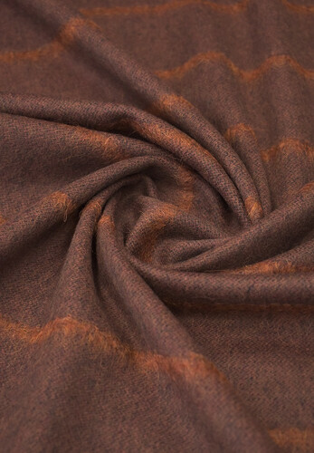 Шерсть Burberry в полоску оранжевая