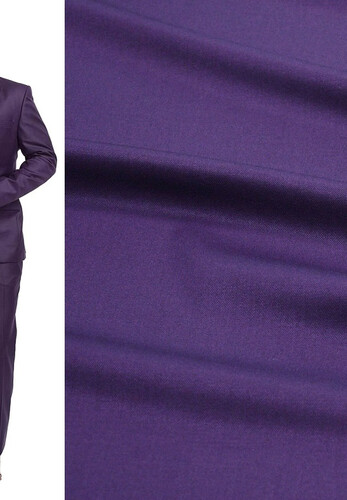 Костюмная вискоза с эластаном фиолетовая Италия