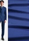 Костюмно плательная шерсть стрейч satin double face синяя фото 1
