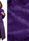 Искусственный мех фиолетовый длинноворсовый фото 1