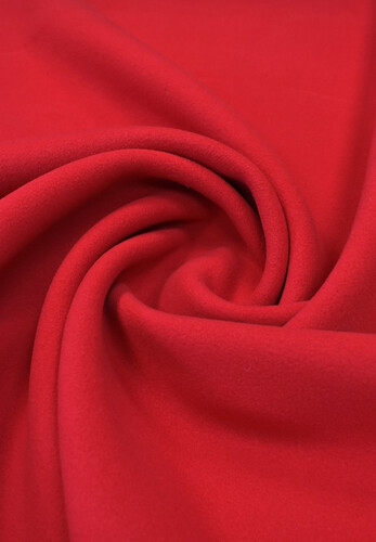 Пальтовая шерсть дабл двусторонняя с кашемиром MAX MARA красная