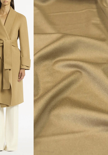 Пальтово-костюмный кашемир с шерстью кэмел Max Mara