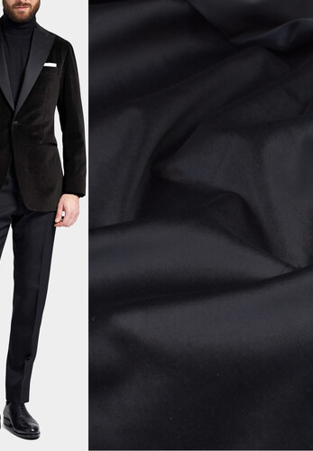 Бархат театральный для сцены черный хлопок