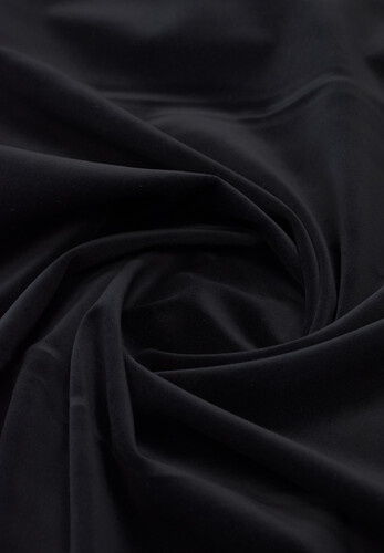 Бархат театральный для сцены черный хлопковый