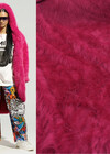 Фуксия длинноворсовый искусственный мех фото 1