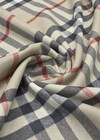 Двусторонняя двухслойная пальтовая шерсть дабл клетка burberry фото 3