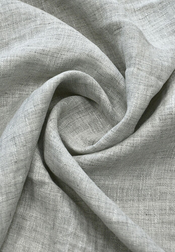 Лен натуральный плательный, цвет серый