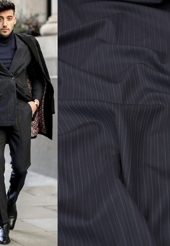 Костюмная ткань в полоску Baharive