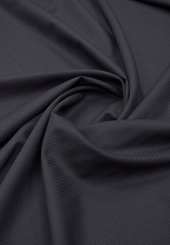 Костюмная ткань в полоску черная Baharive