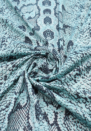 Трикотаж голубой CAVALLI