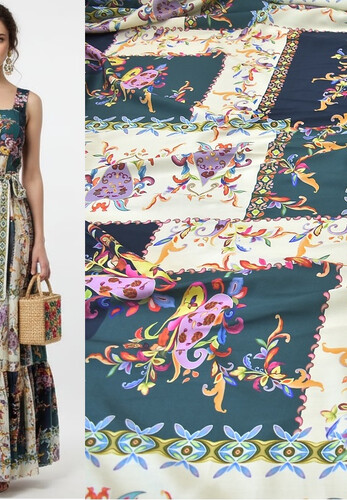 Плательно-блузочный штапель, Италия