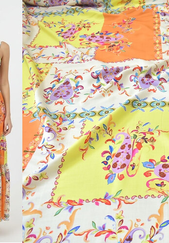 Плательно-блузочный штапель D&G Италия