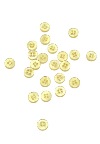 Кликните для увеличения изображения Пуговица рубашечно-блузочная желтая 8 мм
