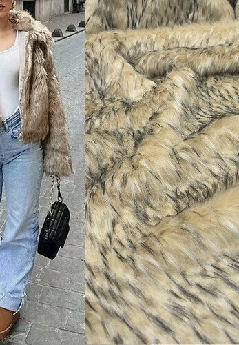 Мех искусственный длинный ворс Италия