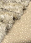 Мех искусственный бежевый длинный ворс Италия фото 3