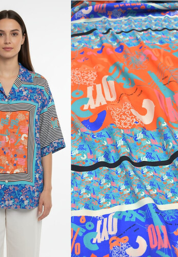 Штапель Iceberg купон Италия