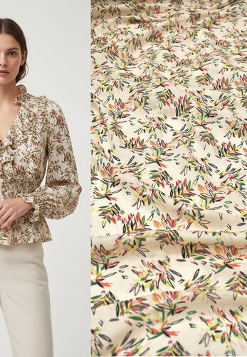 Плательно-блузочный штапель вискоза мелкий узор Blumarine Италия