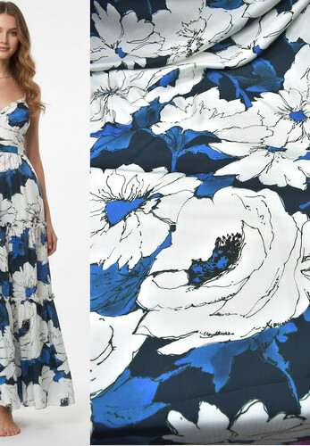 Район вискоза цветы Blumarine