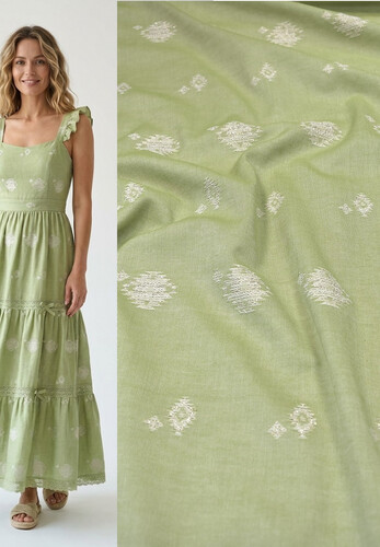 Итальянский лен с вышивкой ETRO