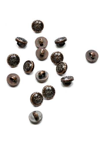 Пуговица бронза винтаж на ножке 10 мм