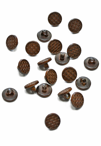 Пуговица коричневая винтаж на ножке 10 мм